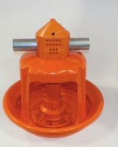 PAN ASSY SAMPLE,GLADIATOR W/ORANGE FINISHING PAN,2"